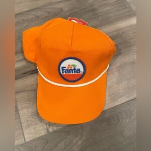 Fanta coke orange and white rope SnapBack hat nwt new with tags vintage retro